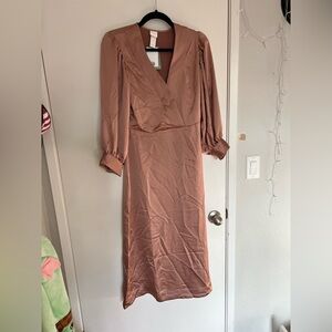 Satin h&m dress